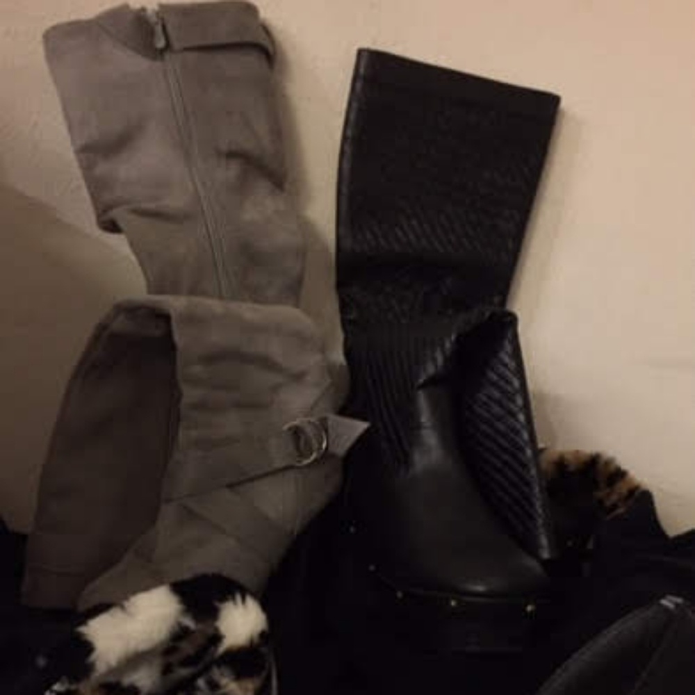 Grey Stiletto heel boots - Picture 3 of 7